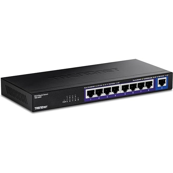 TRENDnet 9-Port Multi-Gig Switch with 10G Port