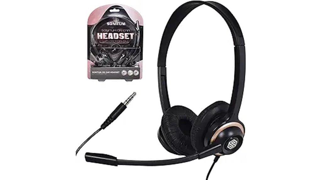 noise canceling headset with microphone