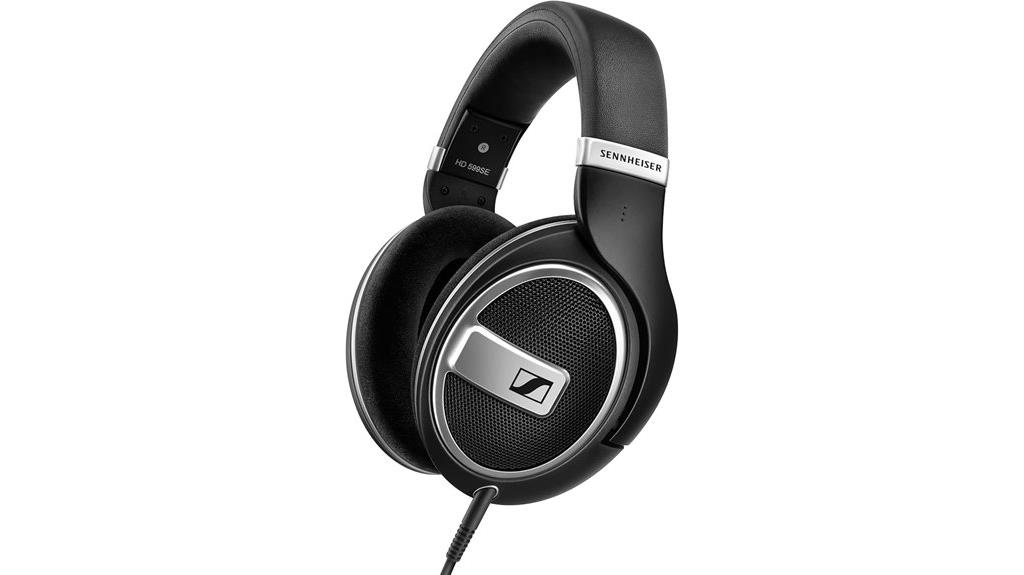 open back black headphones