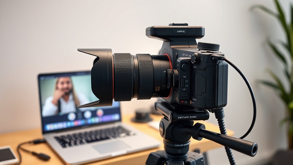 optimize lighting and camera settings