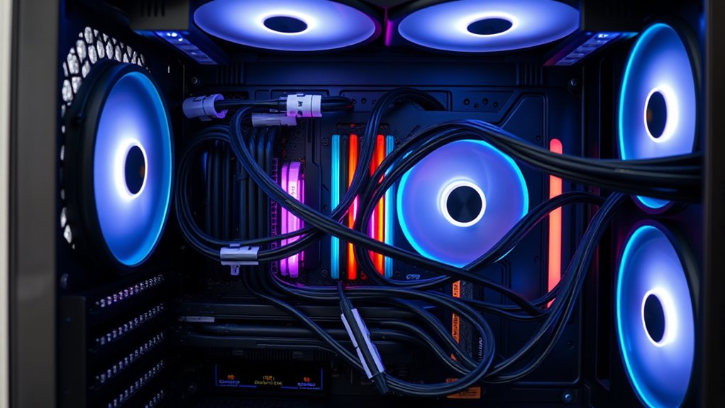 organized cables improve airflow