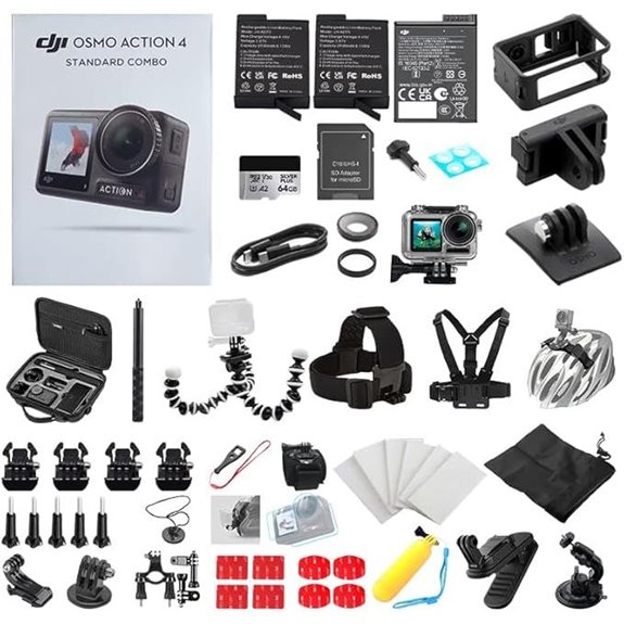 DJI Osmo Action 4 Kit with Accessories and Batteries