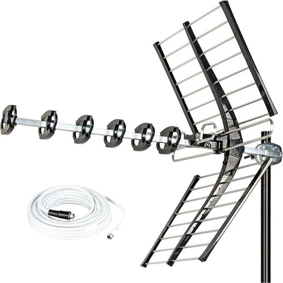 200 Mile Outdoor HDTV Antenna with 4K and Weatherproof