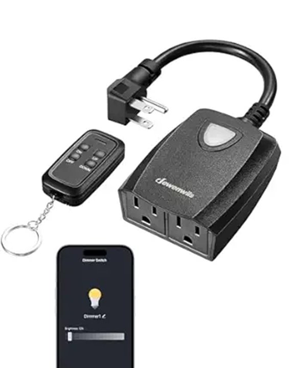 DEWENWILS Outdoor Smart Dimmer Plug with Remote