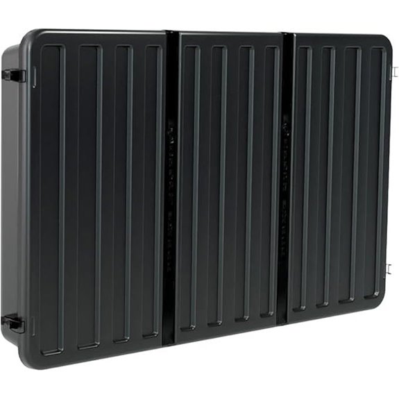 outdoor tv enclosure black