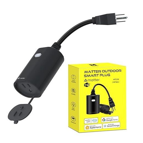 Minoston WiFi Outdoor Smart Plug IP65 Waterproof 15A