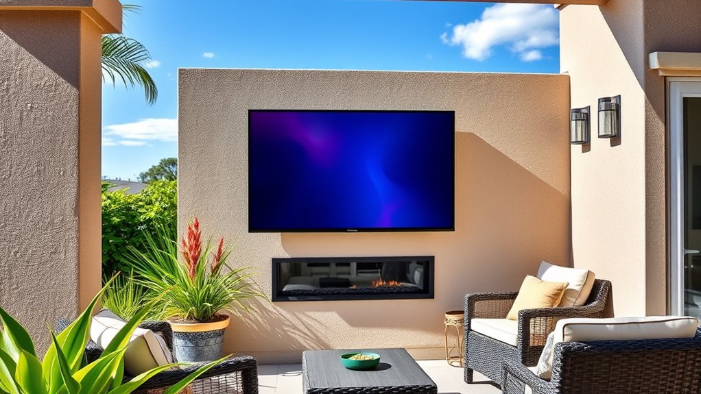 outdoor weatherproof tv features