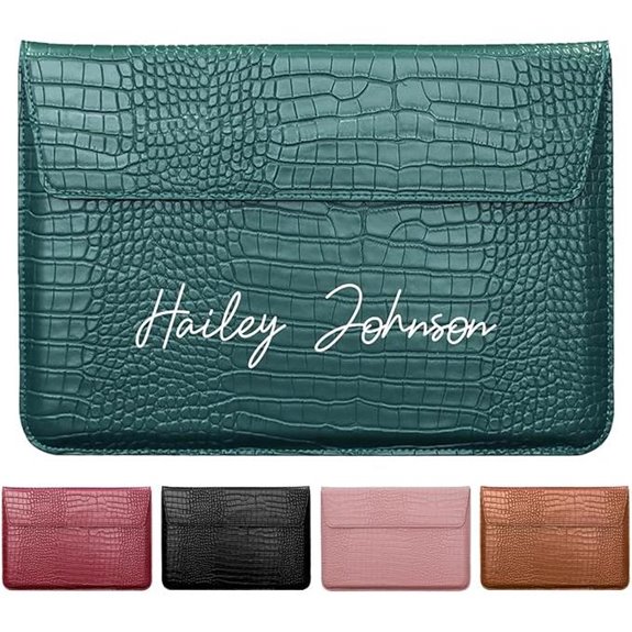 Custom 13-14 Laptop Sleeve with Stand and Personalization