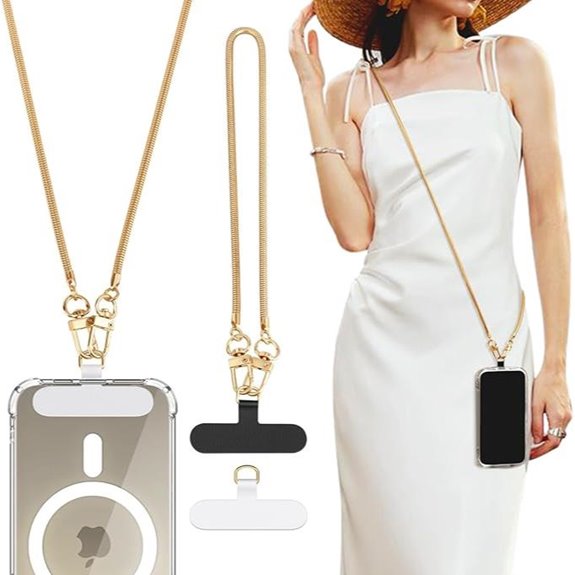 TiMOVO Phone Crossbody Lanyard with Metal & Wrist Straps