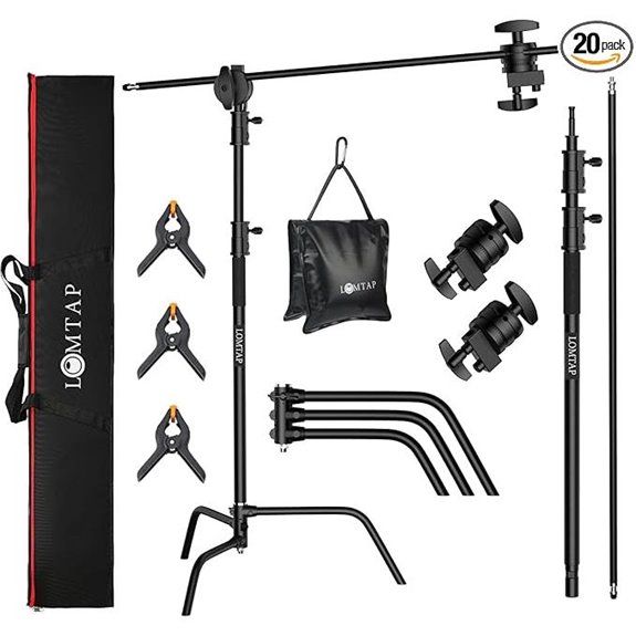 LOMTAP C Stand Photography Kit with Boom Arm