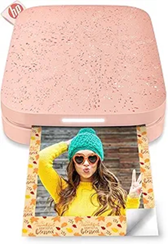 HP Sprocket Portable Photo Printer (Blush Pink)