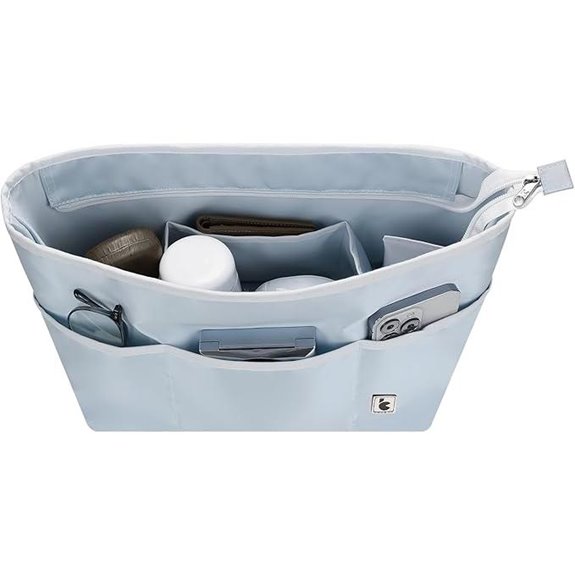 SDANG Pink Purse Organizer Insert with Zipper