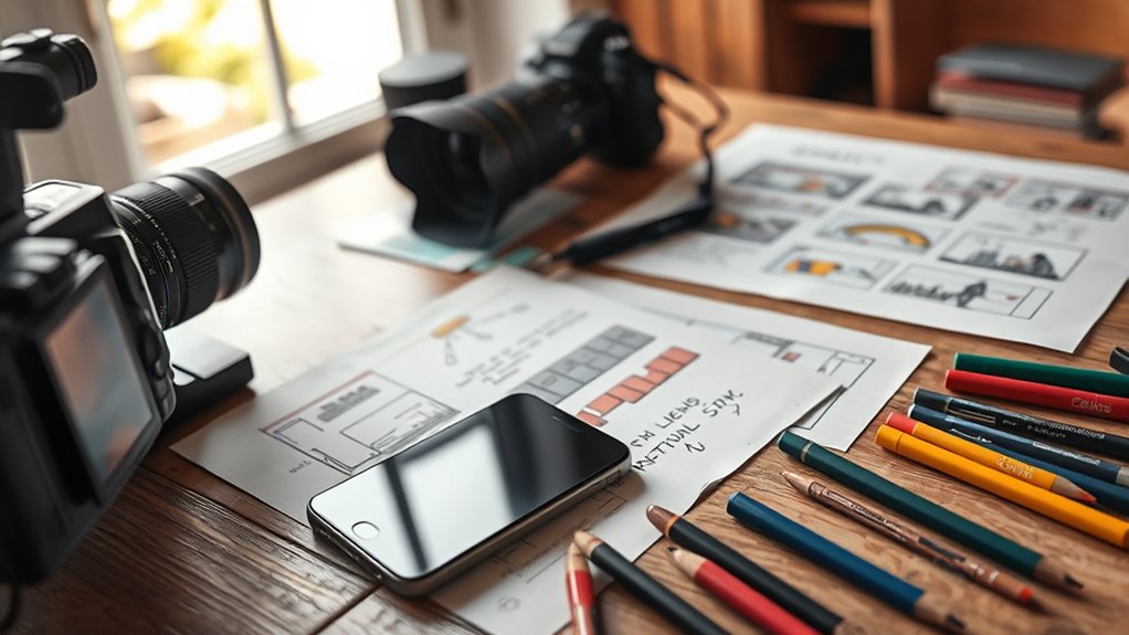 plan visualize organize shoot