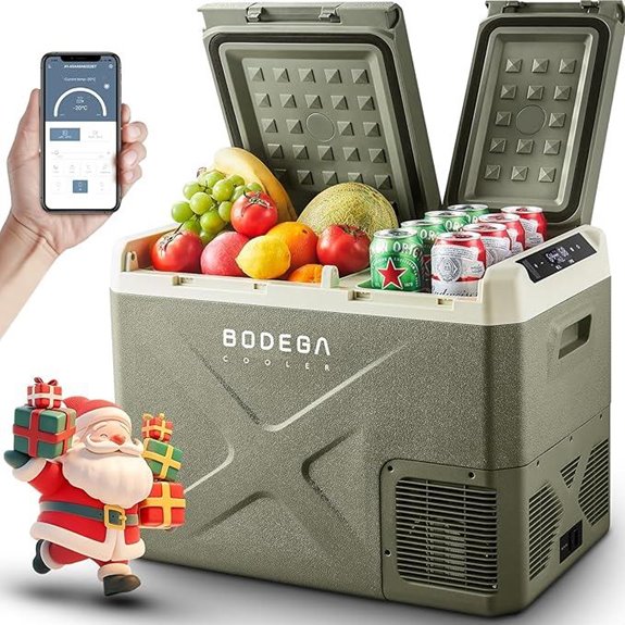 BODEGACOOLER 12V Portable Car Refrigerator (34Qt)