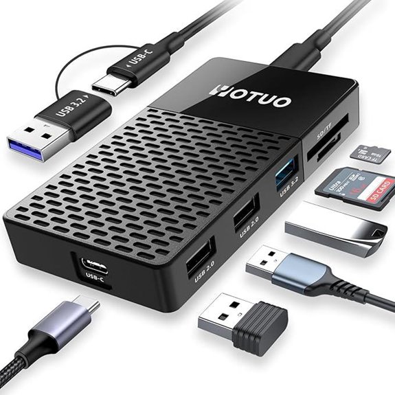 Portable 1TB SSD with USB-C and Multi-Port Hub