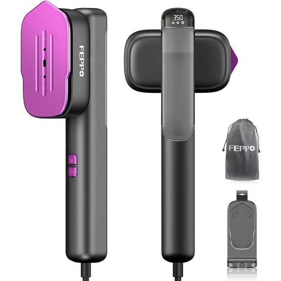 FEPPO Portable 2-in-1 Travel Clothes Steamer