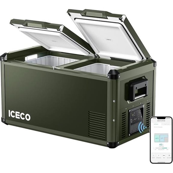 ICECO VL75 ProD 12V Portable Dual Zone Car Refrigerator