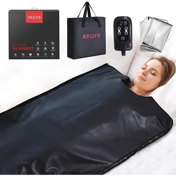 Infrared Sauna Blanket with 9 Heat Levels and Portable Design