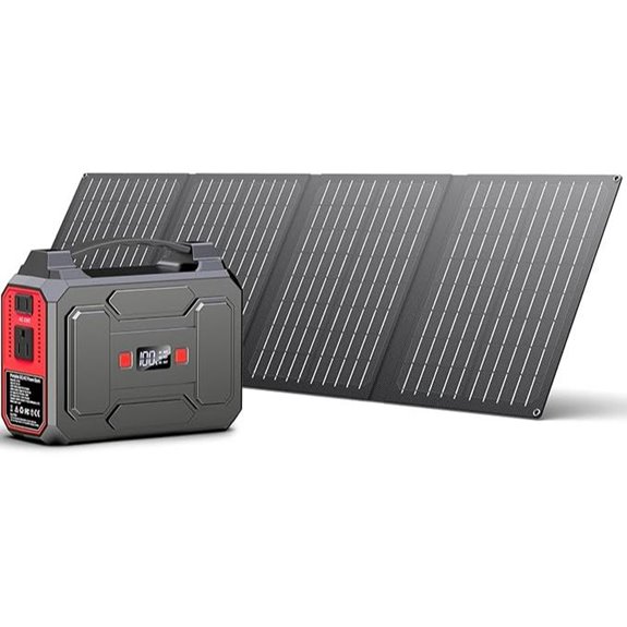Apowking Solar Power Generator 146Wh with Panels