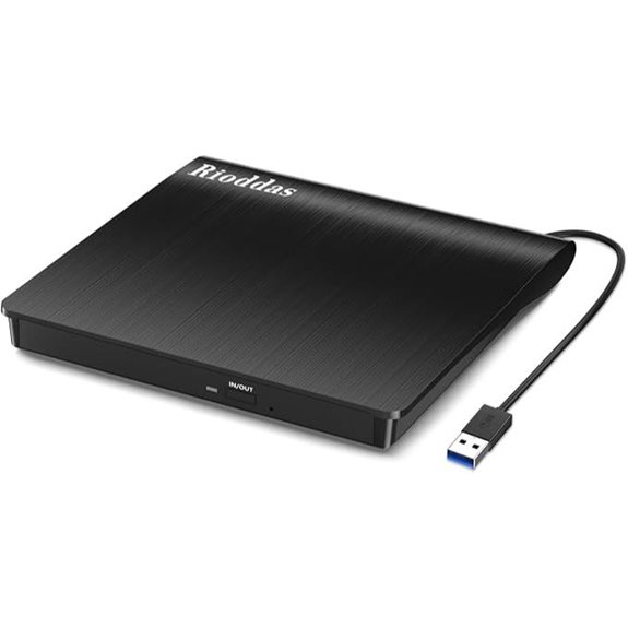 Portable External USB 3.0 CD/DVD Drive for Laptop/Desktop