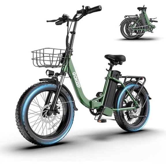 1300W Folding Electric Bike with Removable Battery