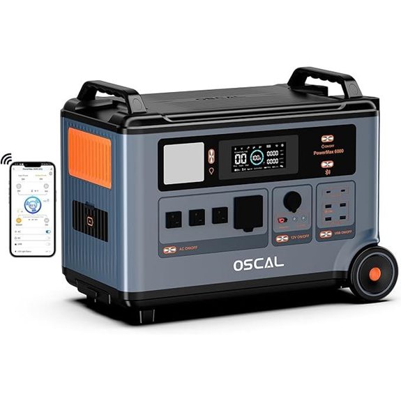 OSCAL PowerMax 6000 Solar Generator with Fast Charging