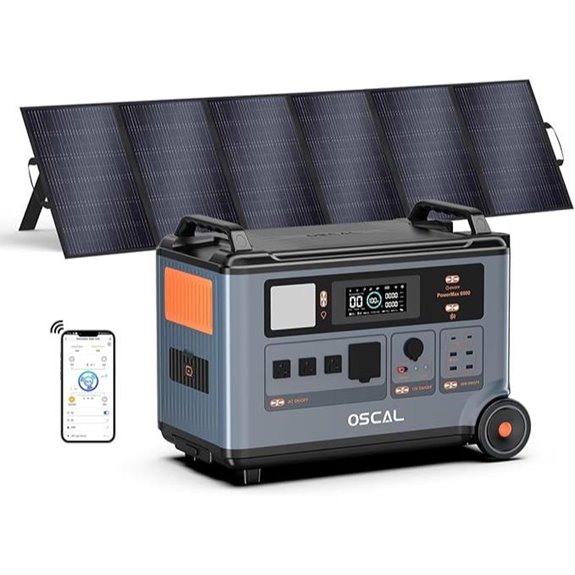 OSCAL PowerMax 6000 Solar Generator with Panels