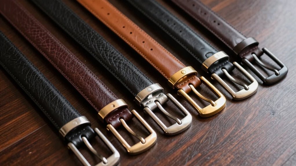 premium leather belt selections