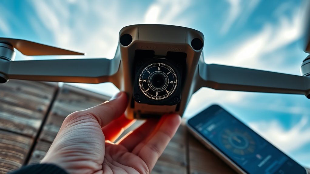 prepare drone for calibration