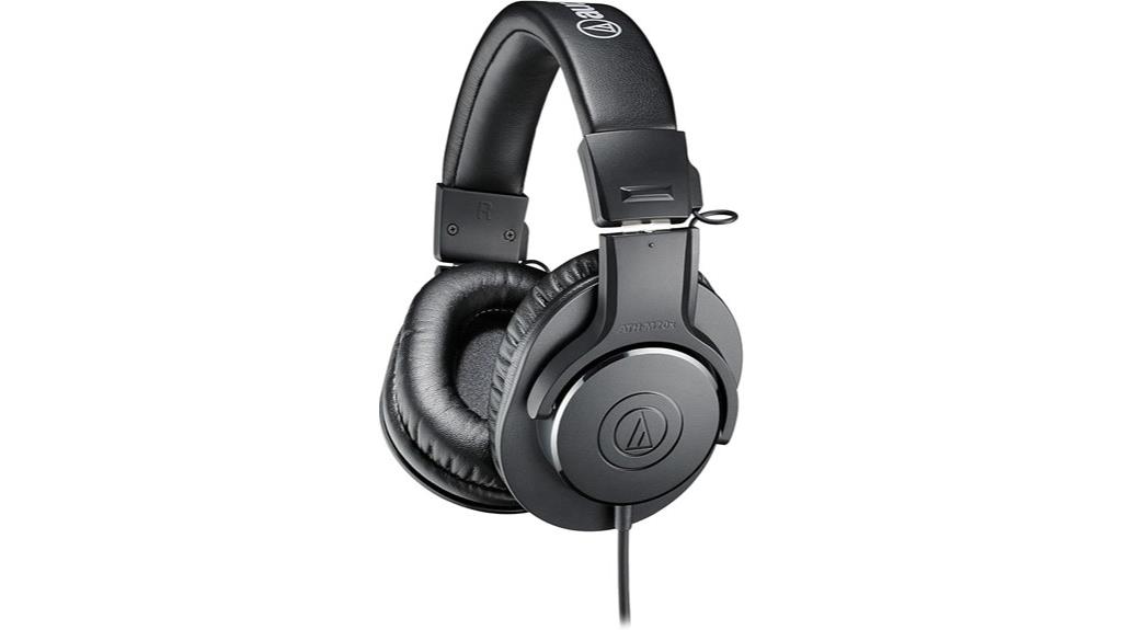 professional black studio headphones