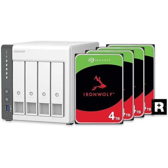 QNAP 4-Bay NAS with 12TB RAID 5 Storage Bundle