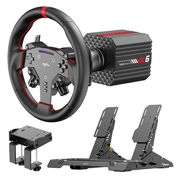 PXN VD6 Racing Wheel Bundle with Force Feedback