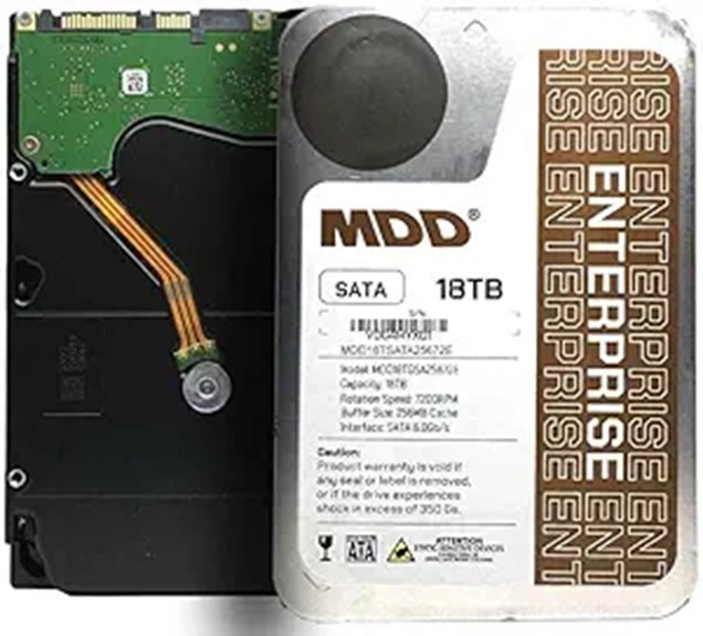 MDD 18TB Enterprise SATA Hard Drive (Renewed)