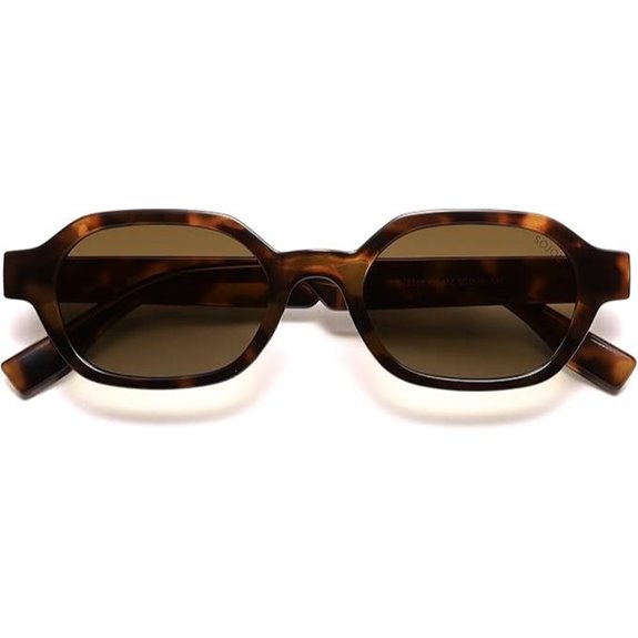 SOJOS Retro Polarized Hexagon Sunglasses