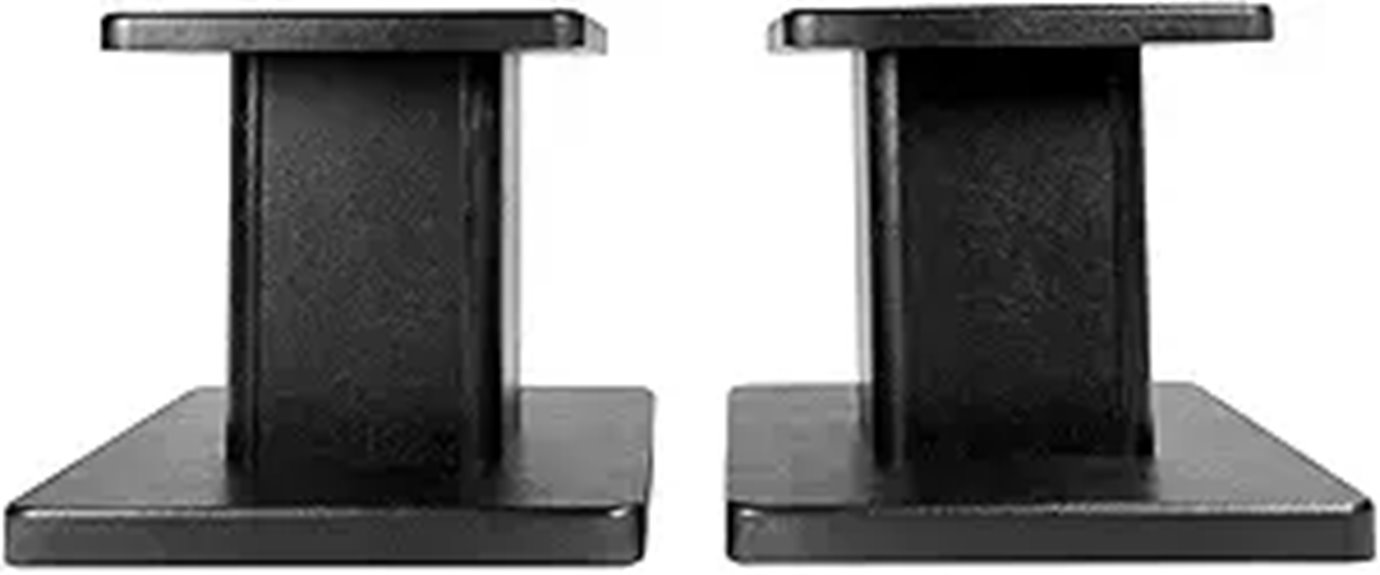 Rockville RHT8B 8in Desktop Speaker Stands