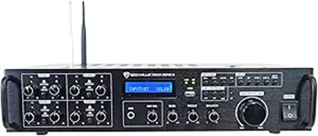 Rockville Rock Zone 8 Amplifier with Bluetooth & Inputs