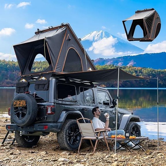 Explorer Pro Rooftop Tent with USB and Side Awning