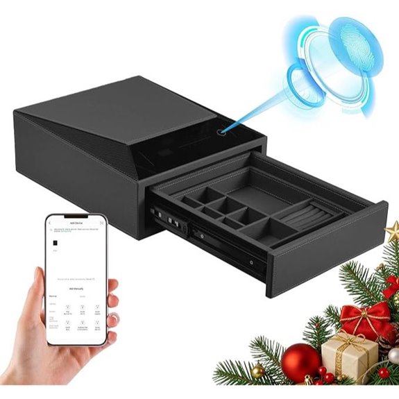 Biometric Jewelry Safe with Quick-Access Lock