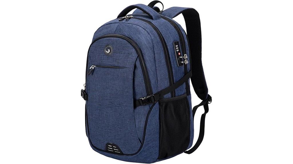 secure laptop backpack with usb