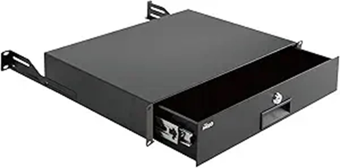 Tecmojo 2U Sliding Lockable Server Rack Drawer