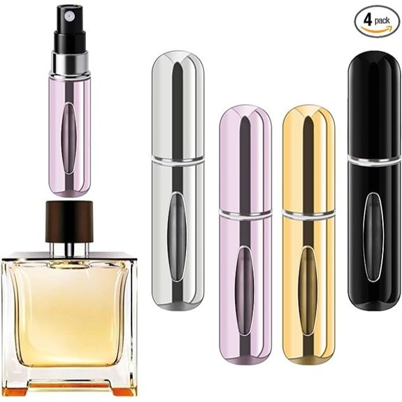 Refillable Perfume Atomizer Set (4-Pack 5ml)