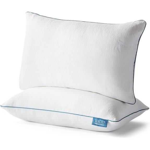 LUCID Shredded Memory Foam Pillow 2-Pack