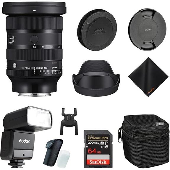 Sigma 24-70mm f2.8 Art Lens Sony E Bundle