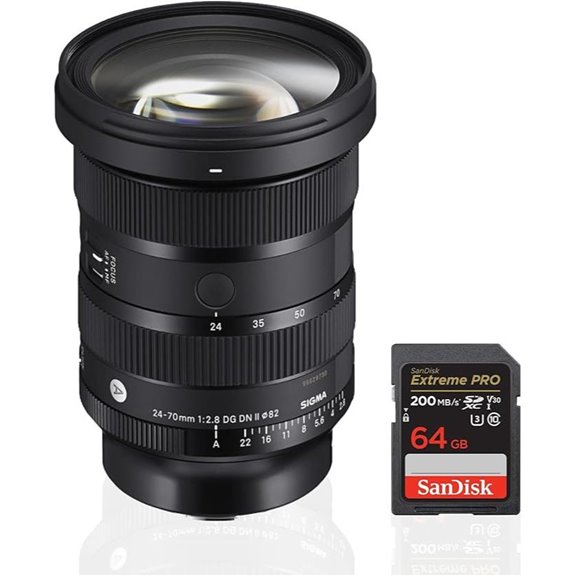Sigma 24-70mm F2.8 DG DN II Lens & 64GB Card