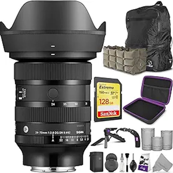 Sigma 24-70mm f/2.8 Art Lens Sony E Mount Bundle