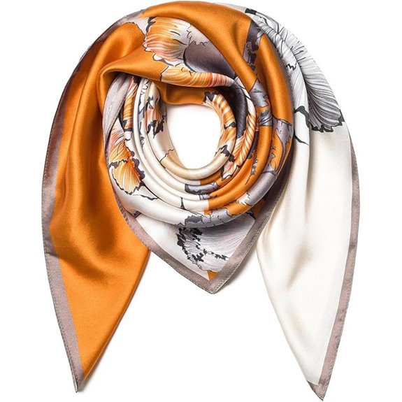 Pure Mulberry Silk Square Scarf with Gift Packaging