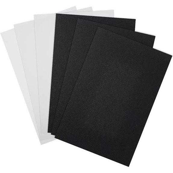 PH PandaHall 6pcs Bag Base Shaper Inserts (White/Black)