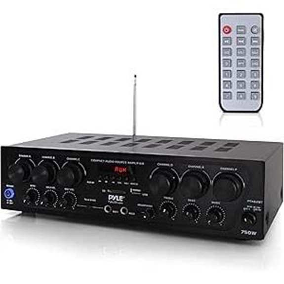 Pyle 6-Channel Bluetooth Home Audio Amplifier System