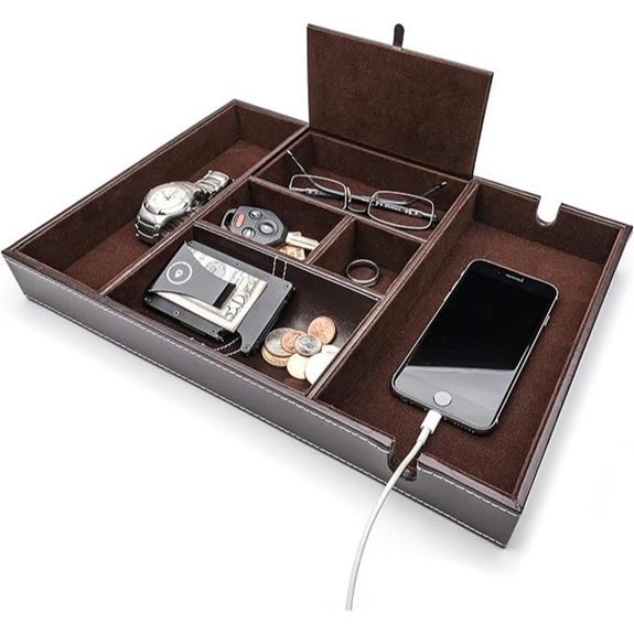 ULTRAY Nightstand Organizer with 6 Compartments