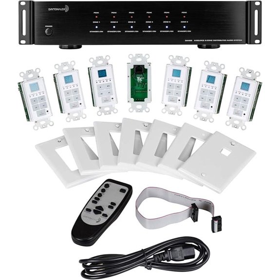 Dayton DAX66 6-Source 6-Zone Whole House Audio System